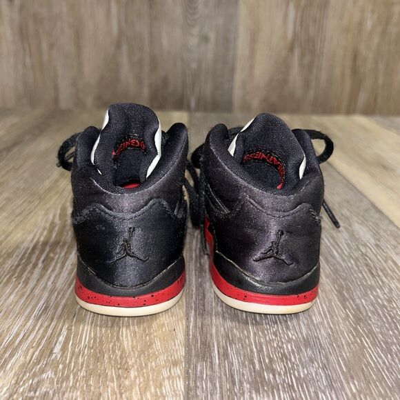 Nike Air Jordan 5 V Retro Bred Black Red 440890-008 Toddler Youth Size 5C Shoes - Picture 7 of 11